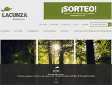 Tablet Screenshot of lacunza.net